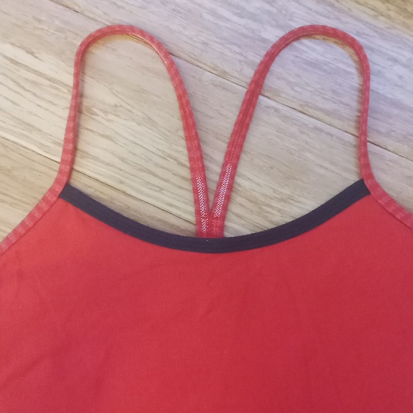 LULULEMON Orange Tank Top! - Size 4- Power Y Racer Back - Picture 3 of 7
